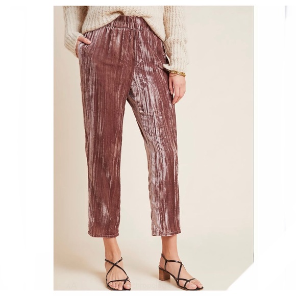 Anthropologie Tina + Jo Josephine Velvet Tapered Trousers - *NWT* - Size M - Picture 4 of 13